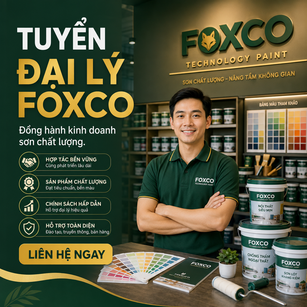 Tuyển đại lý sơn FOXCO